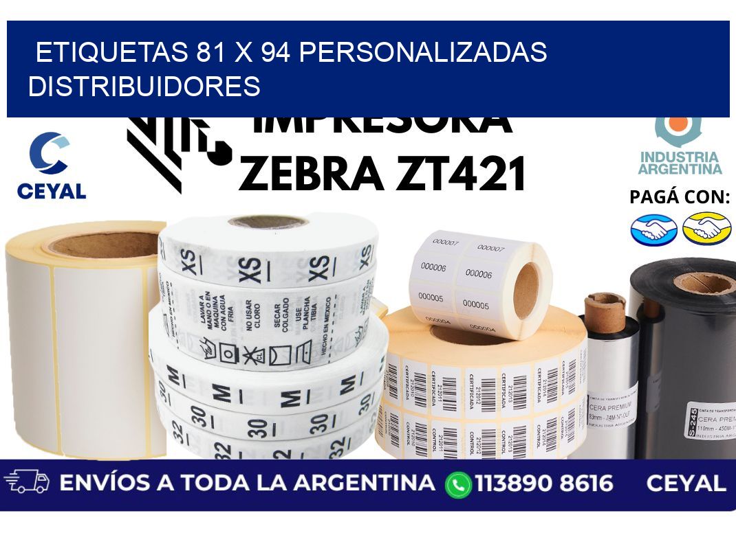 etiquetas 81 x 94 personalizadas distribuidores