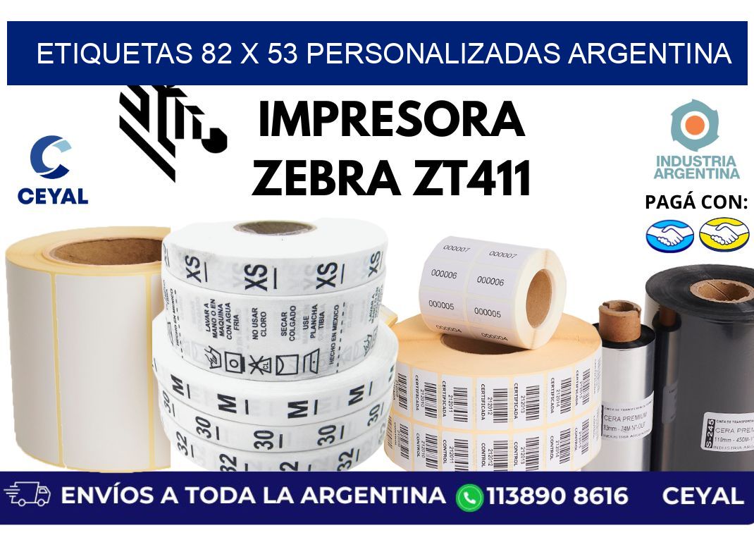 etiquetas 82 x 53 personalizadas argentina