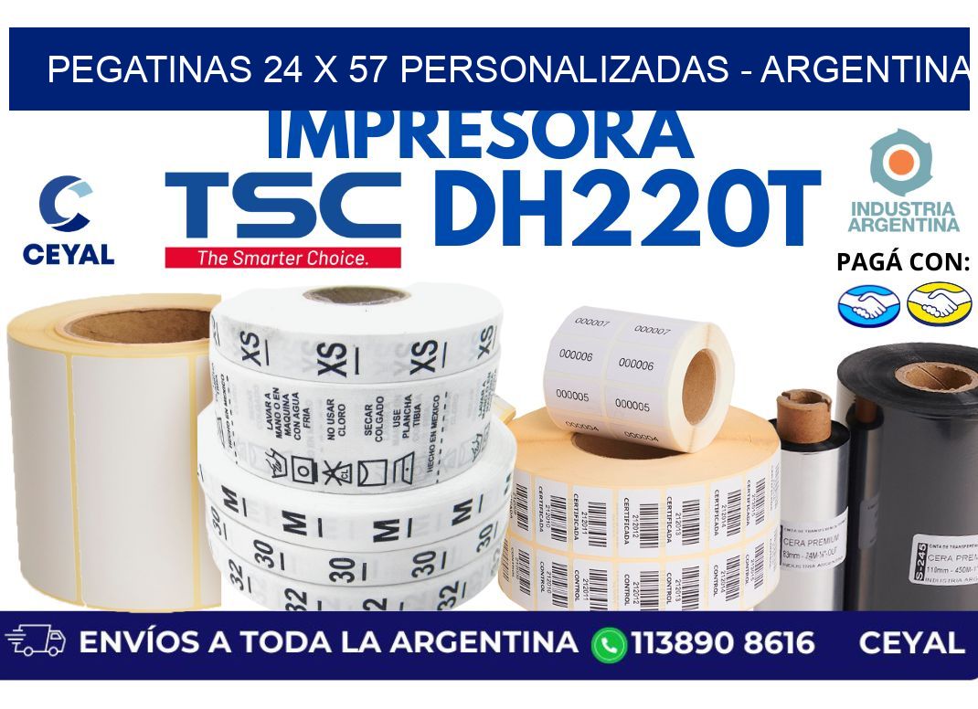 pegatinas 24 x 57 personalizadas - Argentina