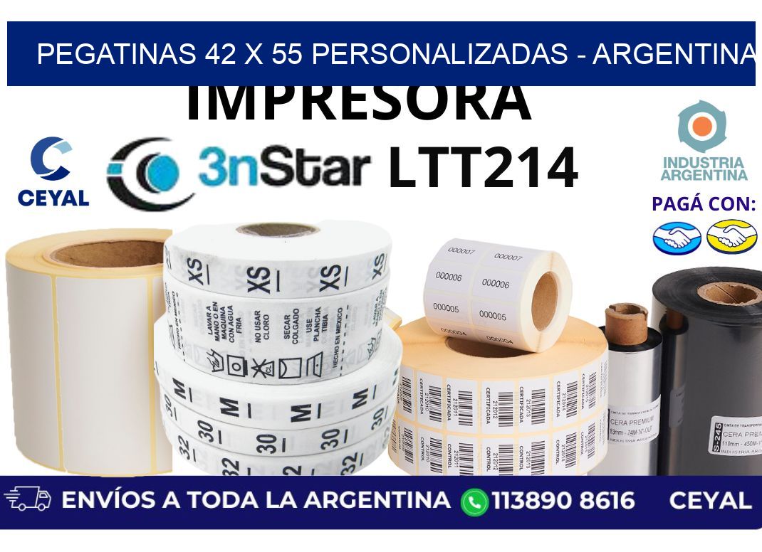 pegatinas 42 x 55 personalizadas - Argentina