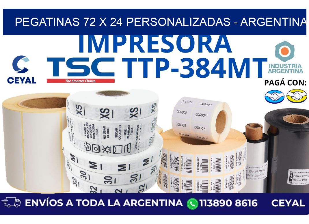 pegatinas 72 x 24 personalizadas - Argentina