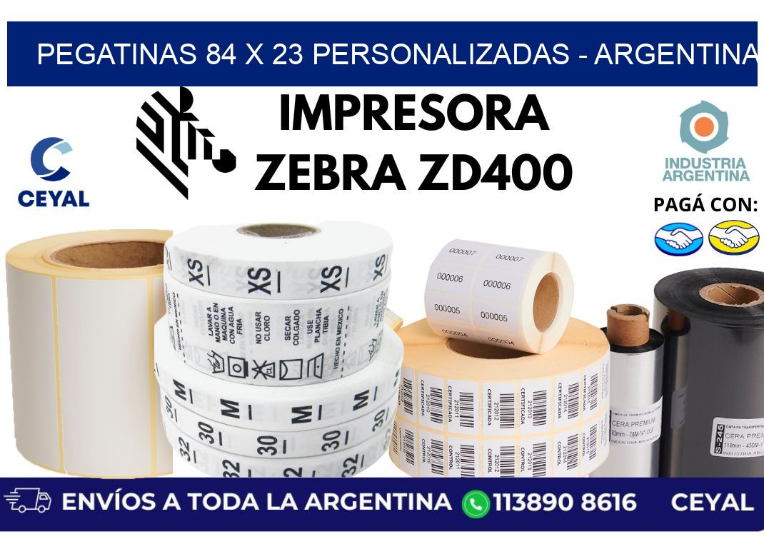 pegatinas 84 x 23 personalizadas – Argentina