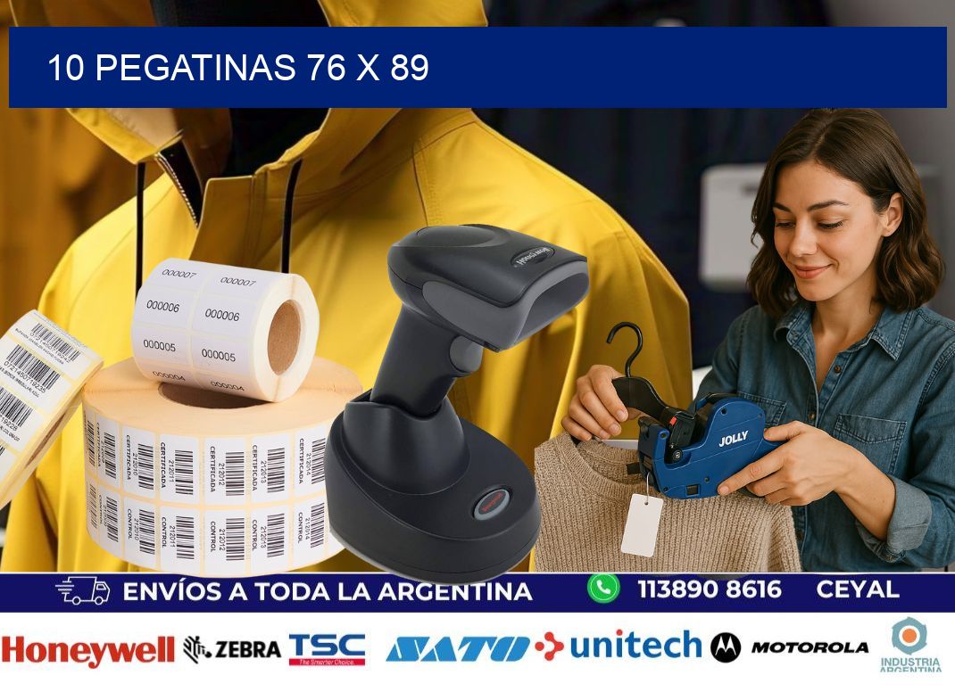 10 PEGATINAS 76 x 89
