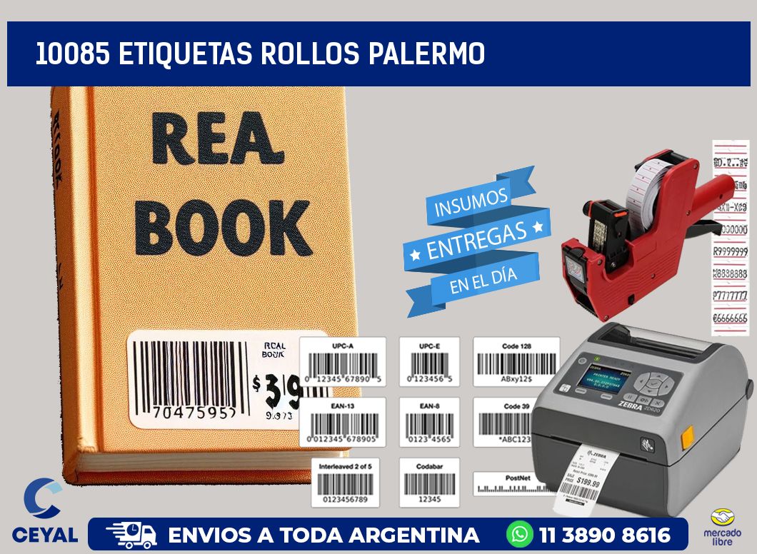 10085 etiquetas rollos PALERMO
