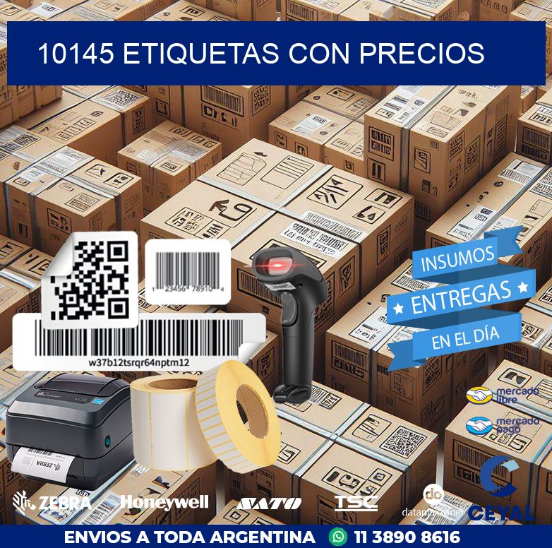 10145 etiquetas con precios