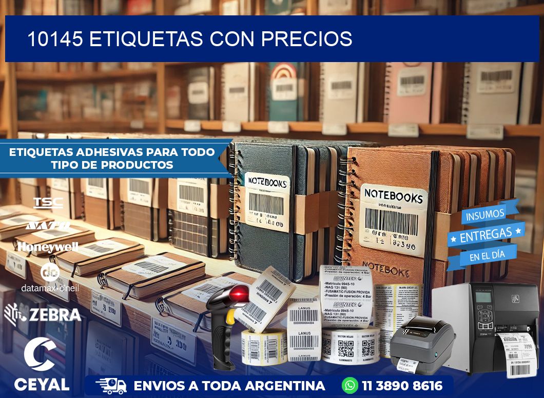 10145 etiquetas con precios