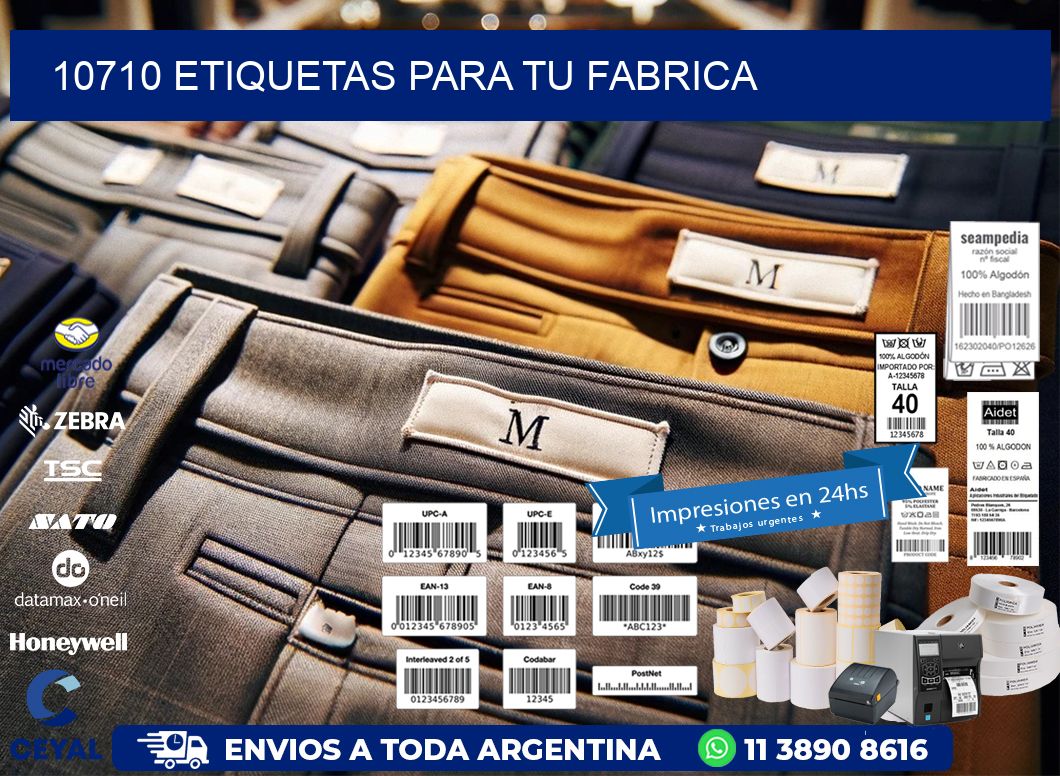 10710 etiquetas para tu fabrica