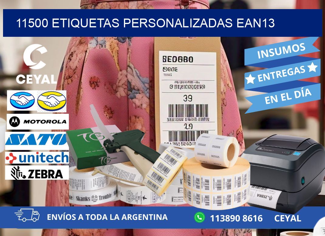 11500 Etiquetas personalizadas ean13