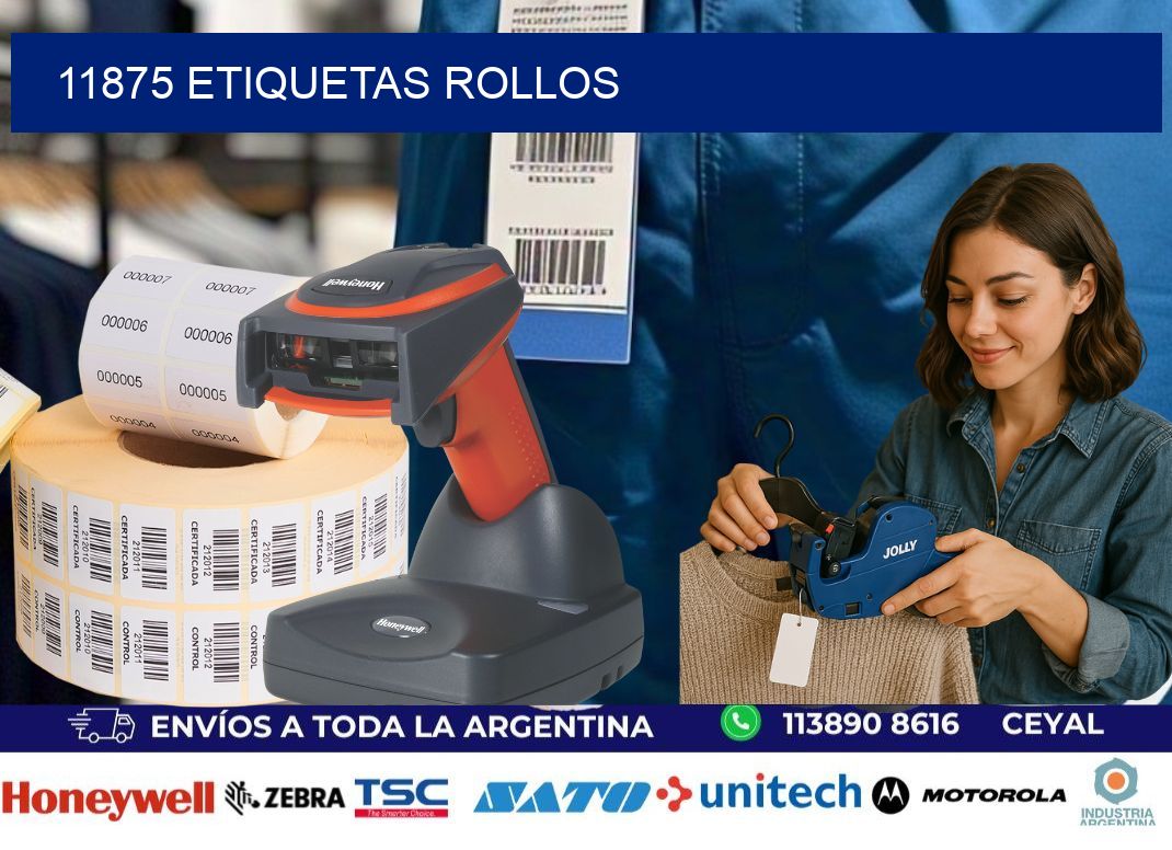 11875 etiquetas rollos