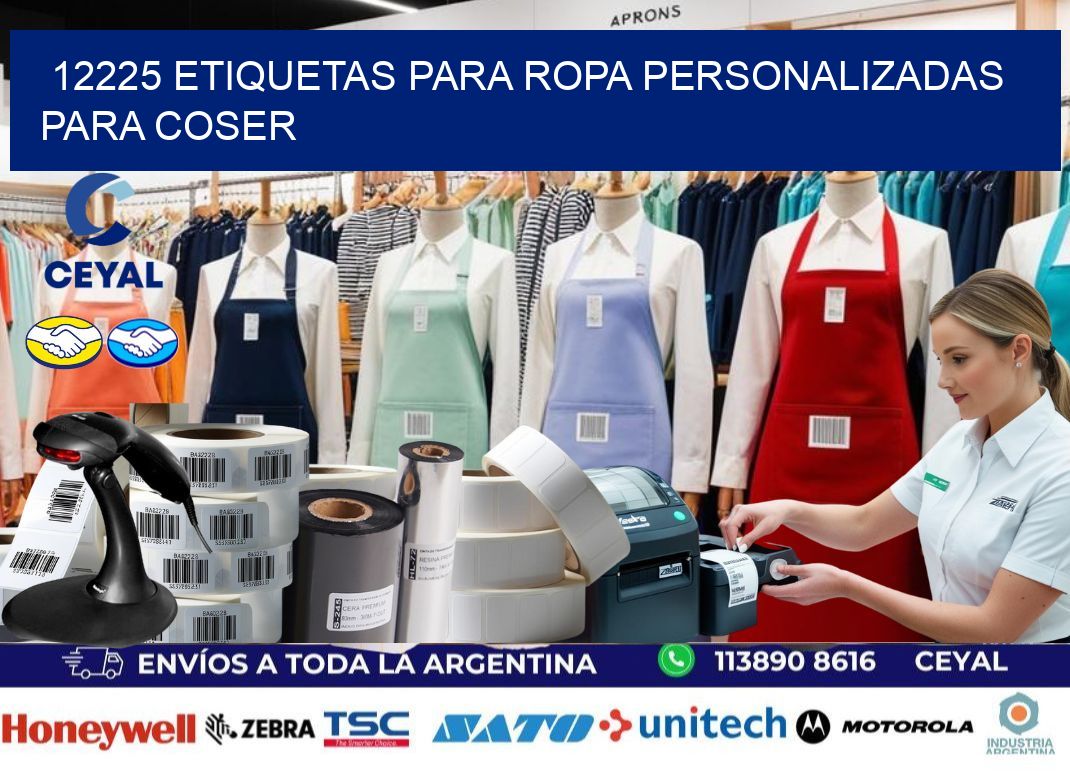 12225 Etiquetas para ropa personalizadas para coser