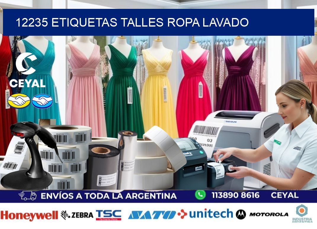 12235 ETIQUETAS TALLES ROPA LAVADO