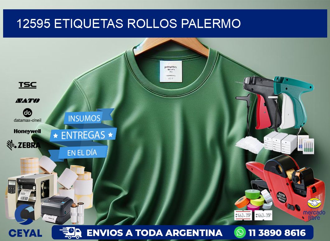 12595 etiquetas rollos PALERMO