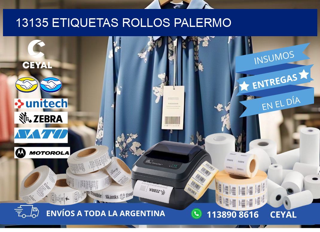 13135 etiquetas rollos PALERMO