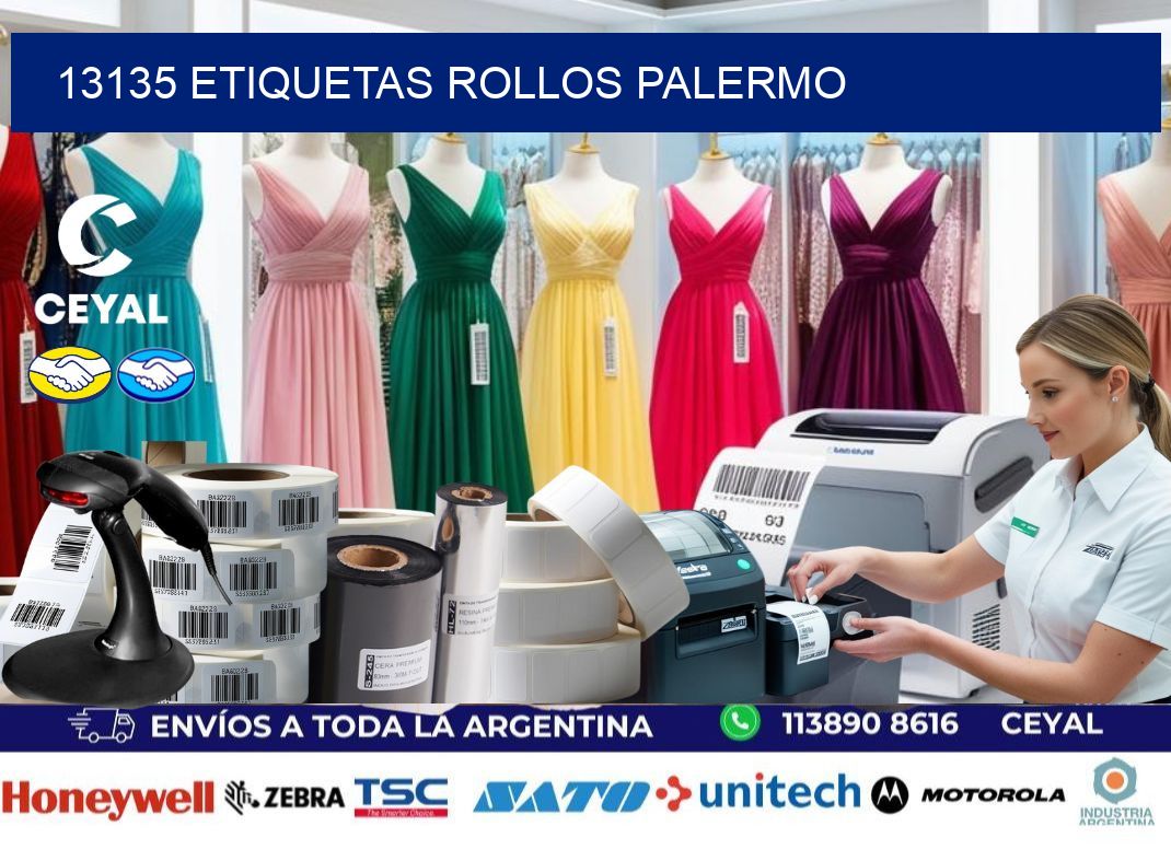 13135 etiquetas rollos PALERMO