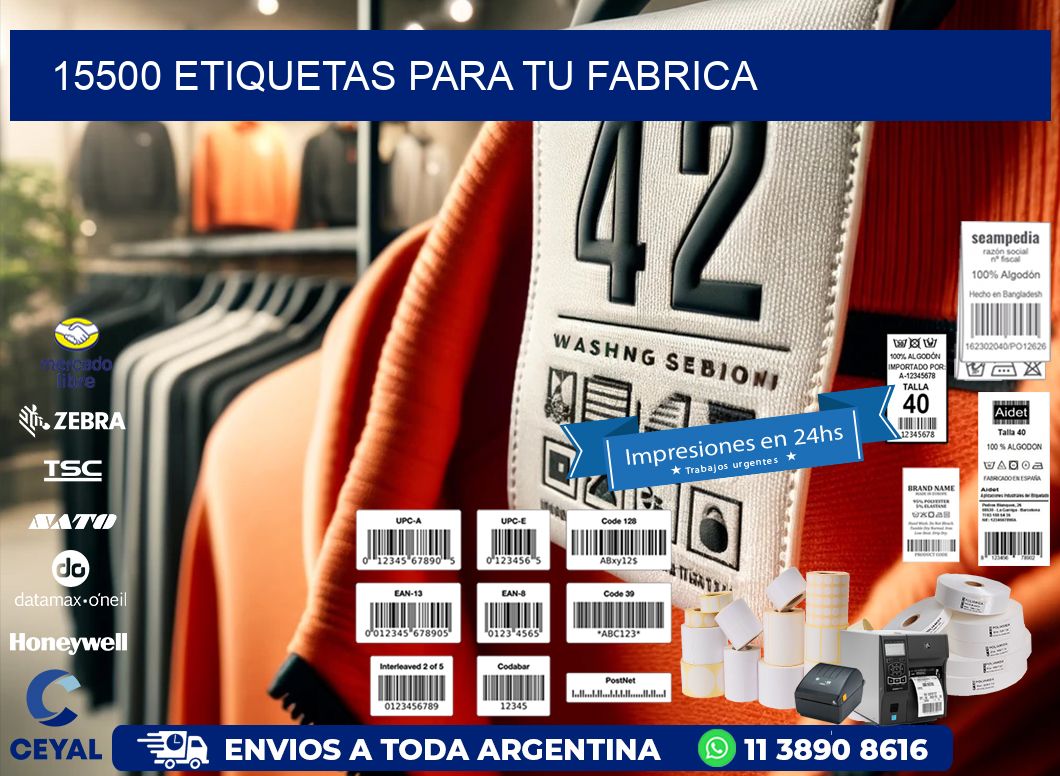 15500 etiquetas para tu fabrica