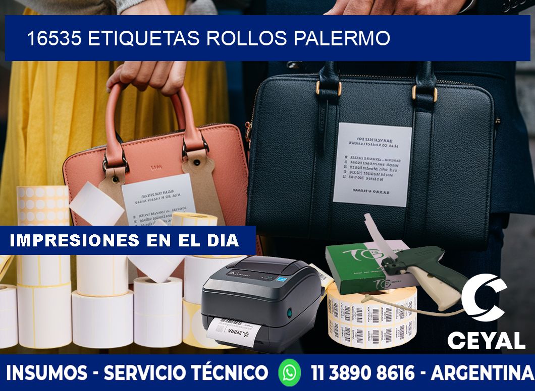 16535 etiquetas rollos PALERMO