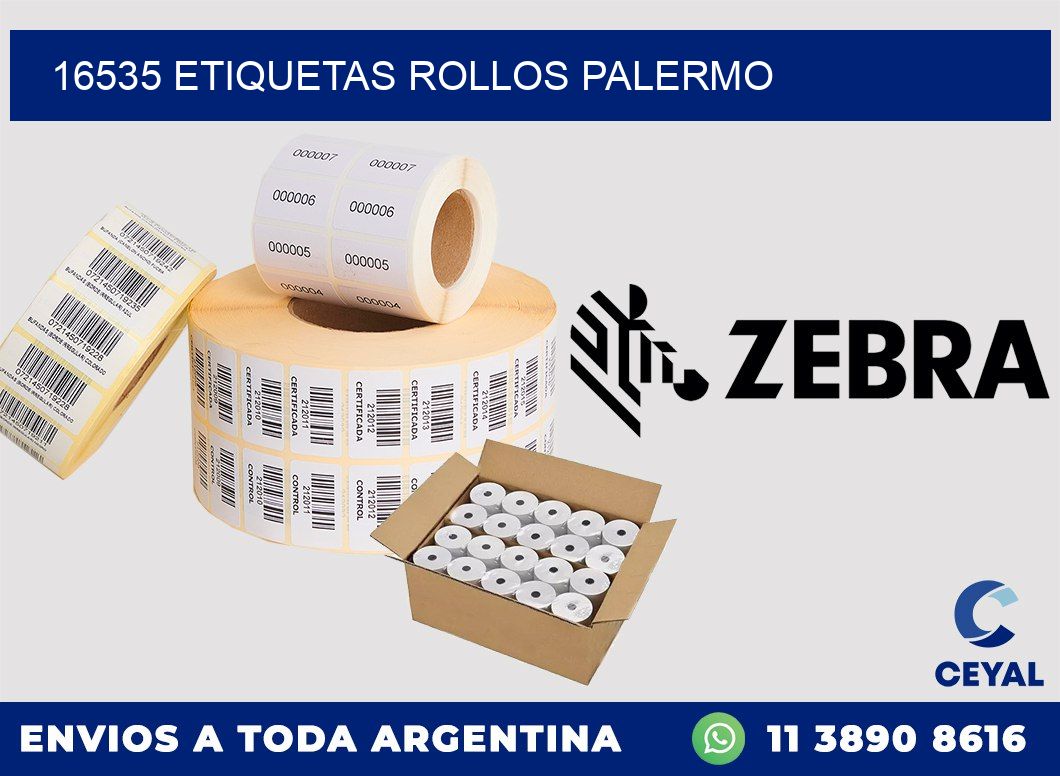 16535 etiquetas rollos PALERMO