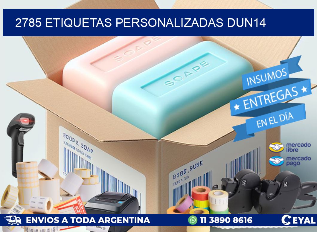 2785 Etiquetas personalizadas dun14