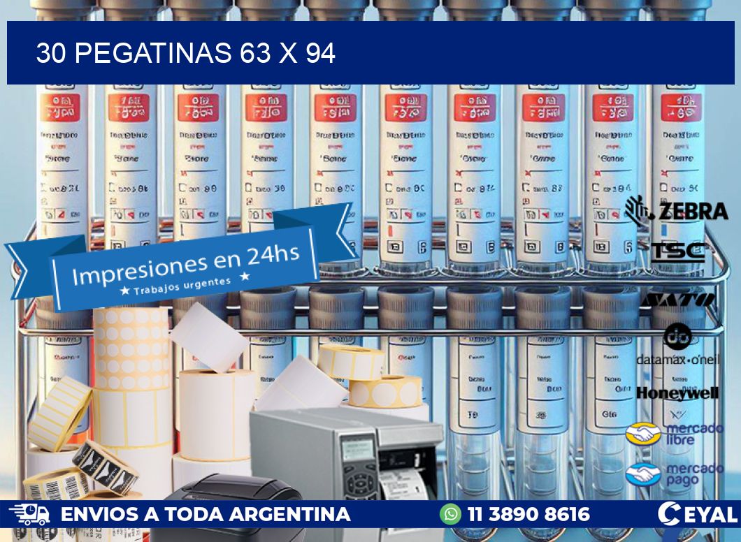 30 PEGATINAS 63 x 94