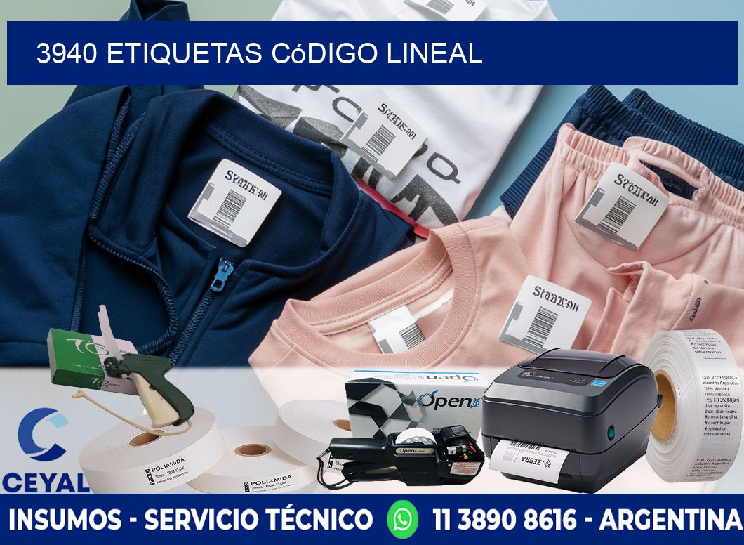 3940 Etiquetas código lineal