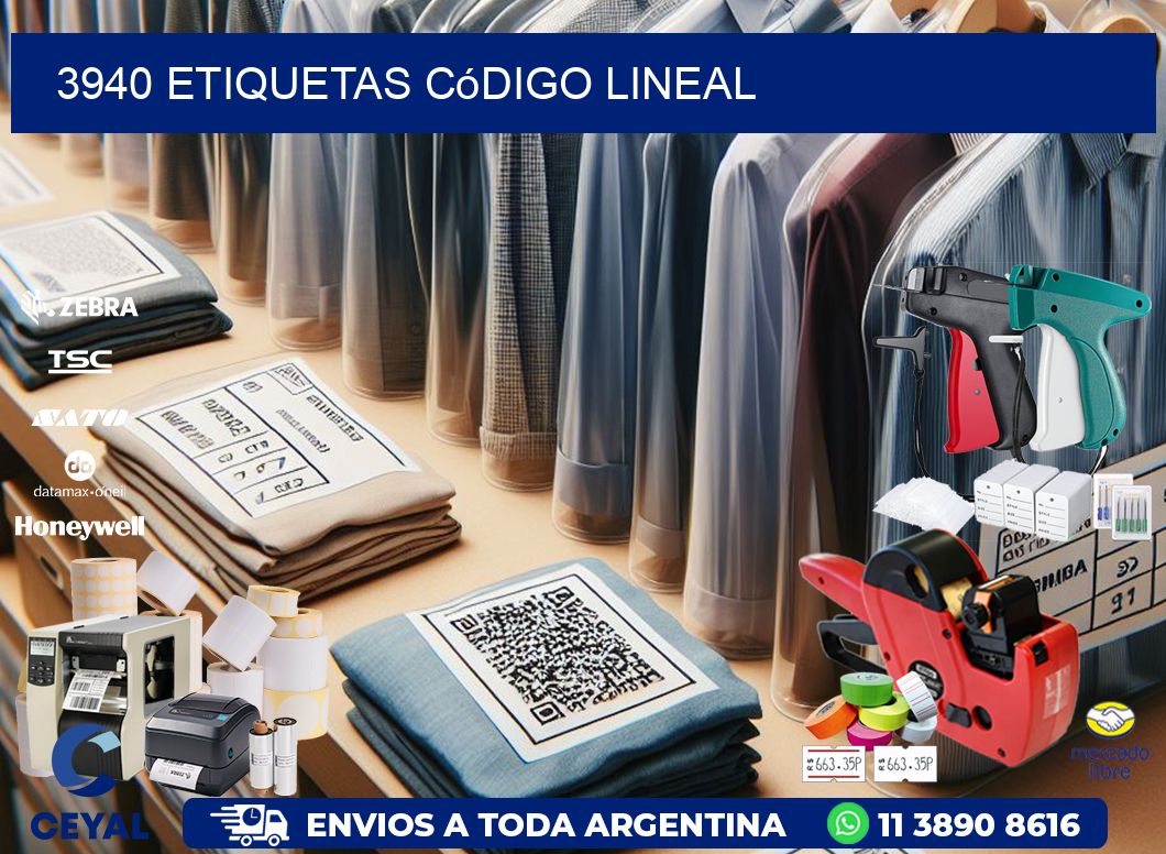 3940 Etiquetas código lineal