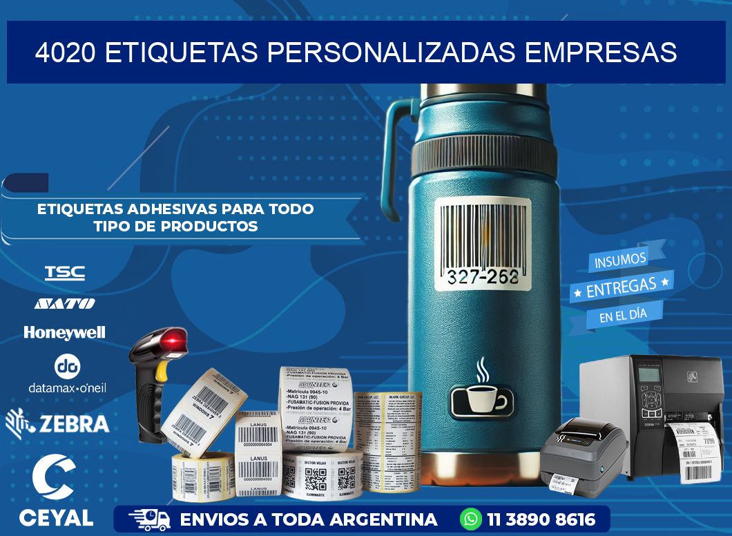 4020 Etiquetas personalizadas empresas