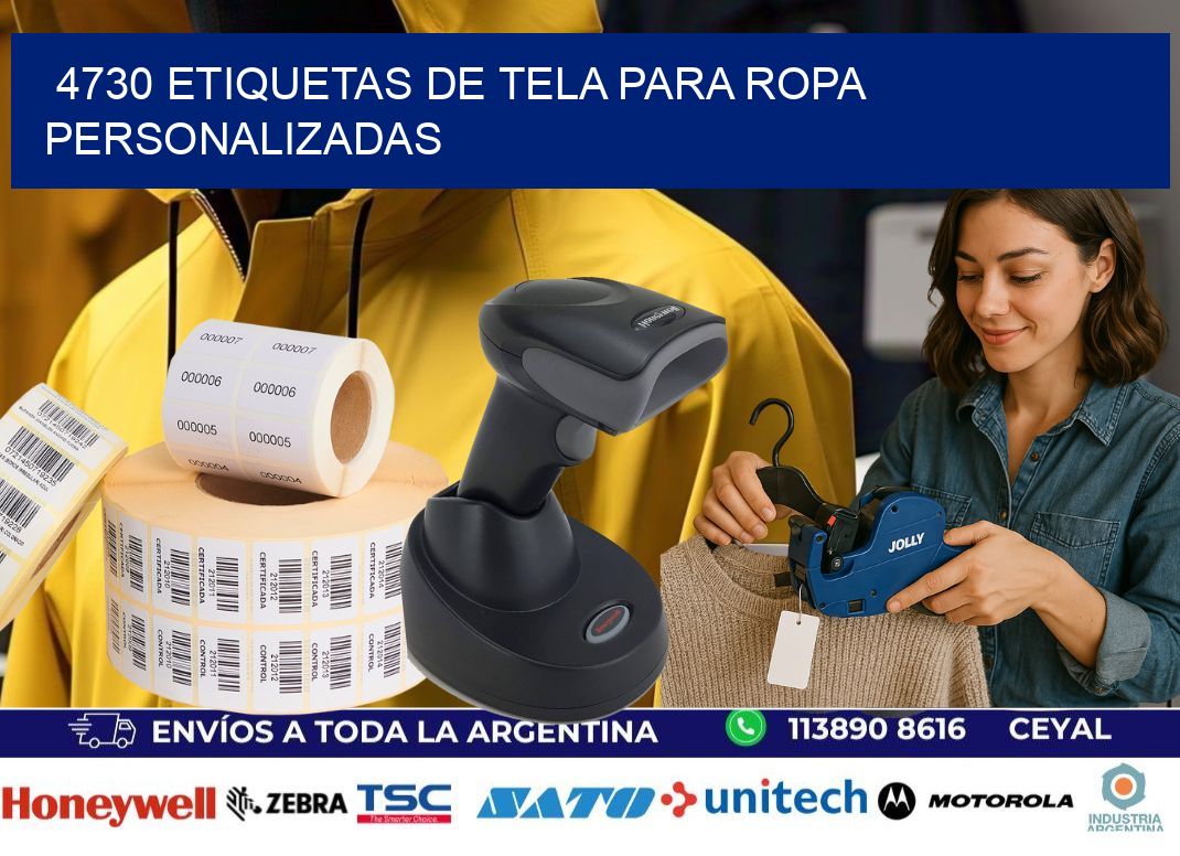 4730 Etiquetas de tela para ropa personalizadas
