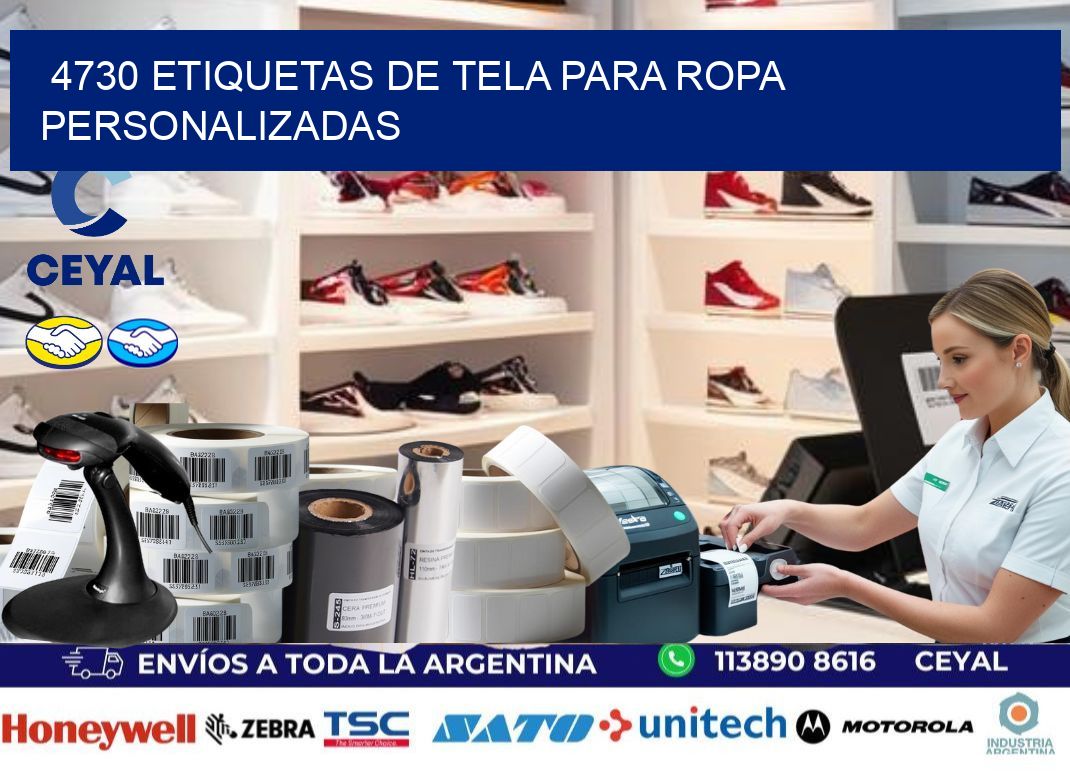4730 Etiquetas de tela para ropa personalizadas