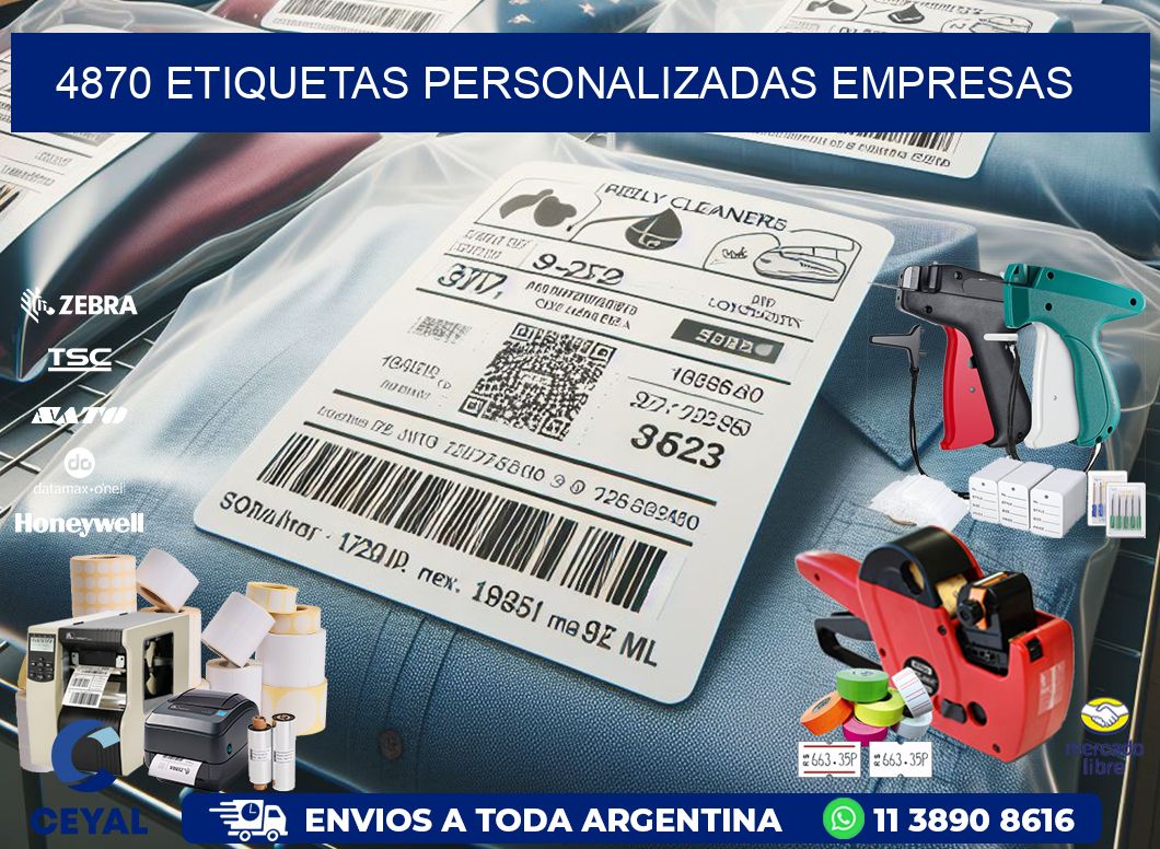 4870 Etiquetas personalizadas empresas