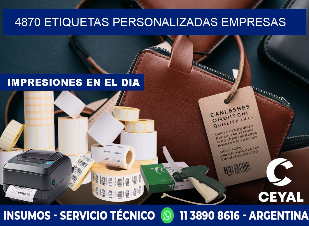 4870 Etiquetas personalizadas empresas