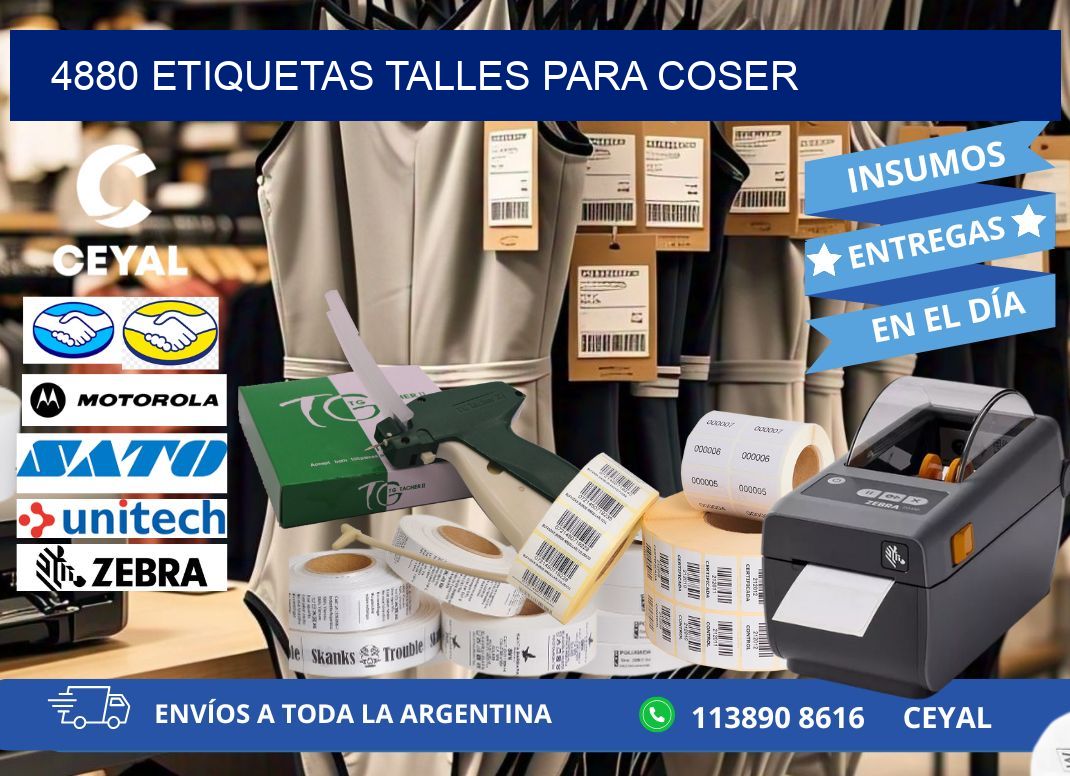 4880 ETIQUETAS TALLES PARA COSER