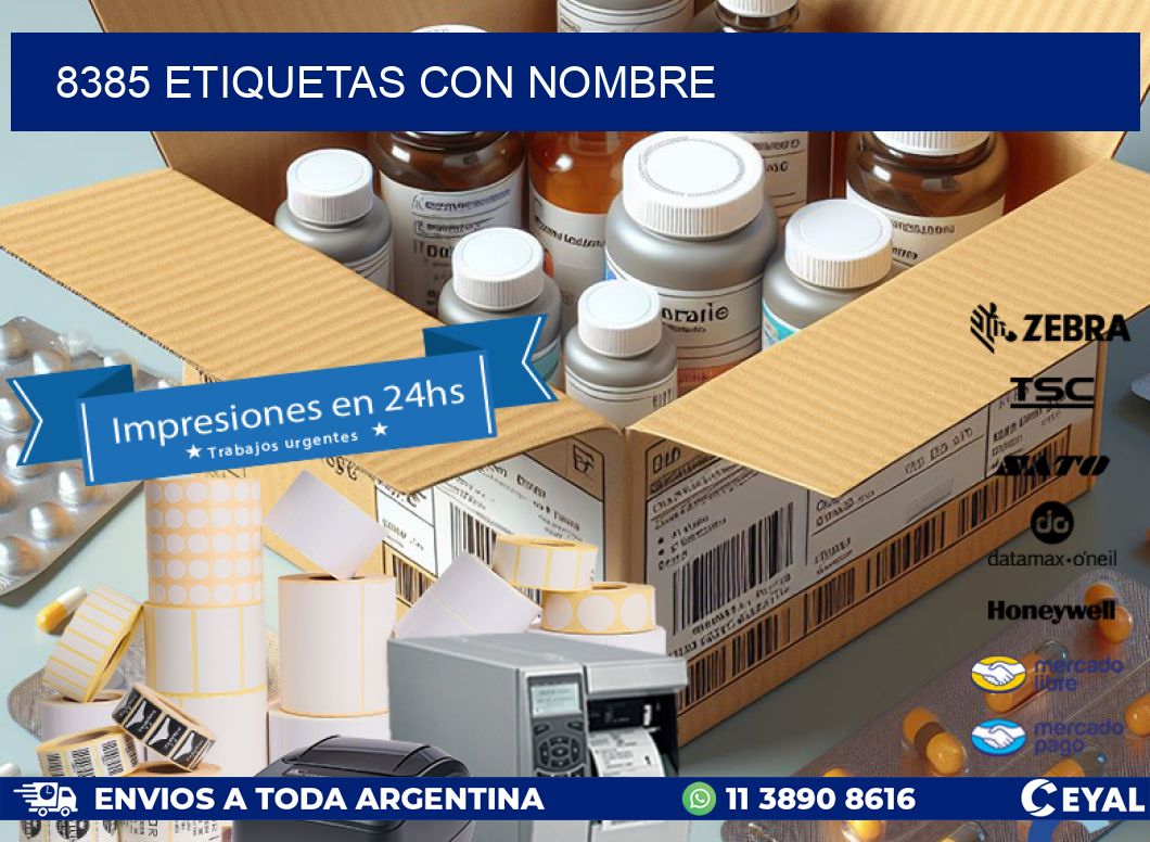 8385 etiquetas con nombre