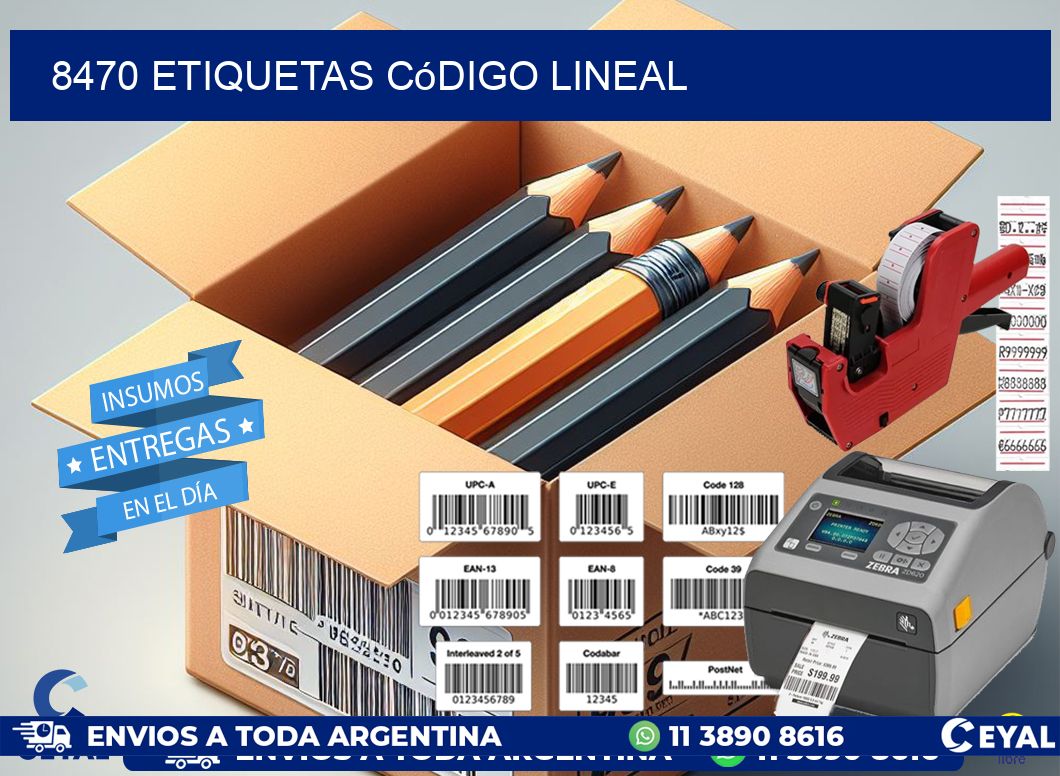 8470 Etiquetas código lineal
