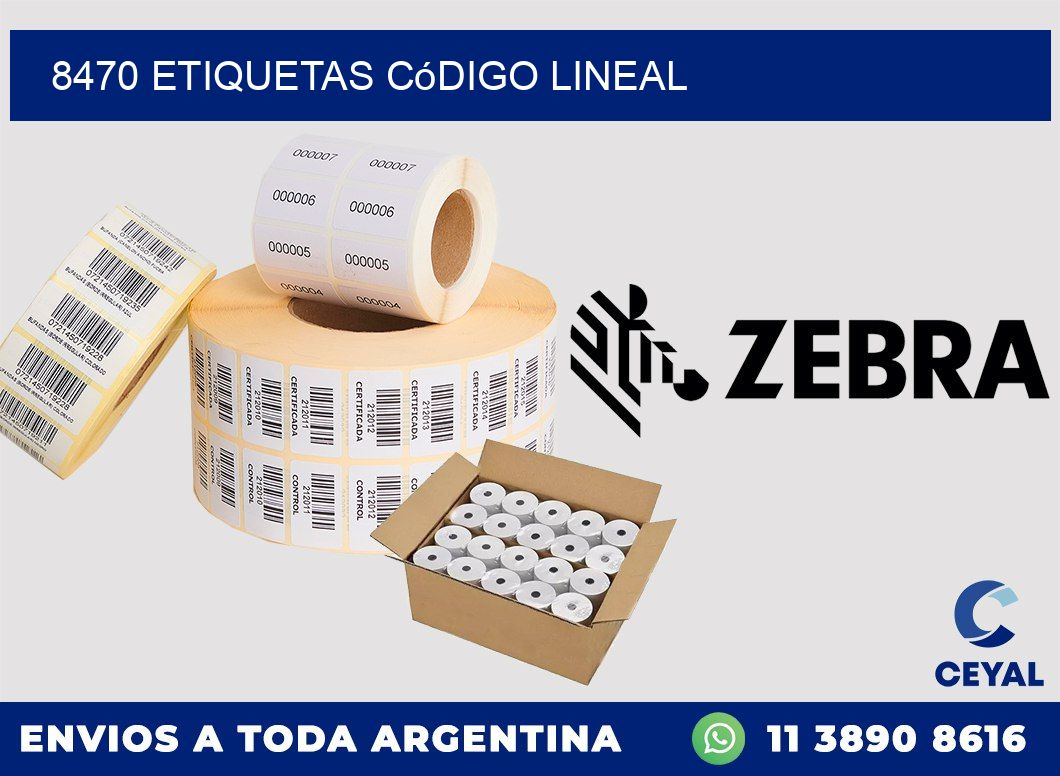 8470 Etiquetas código lineal