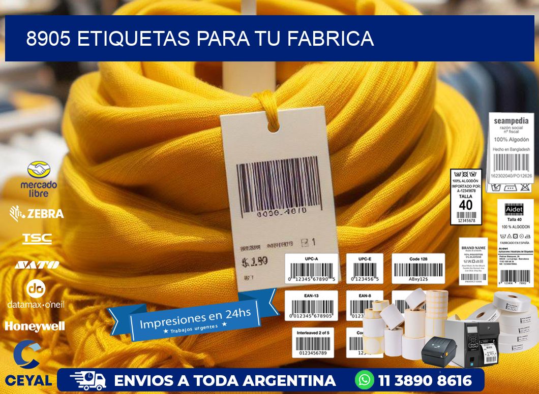 8905 etiquetas para tu fabrica