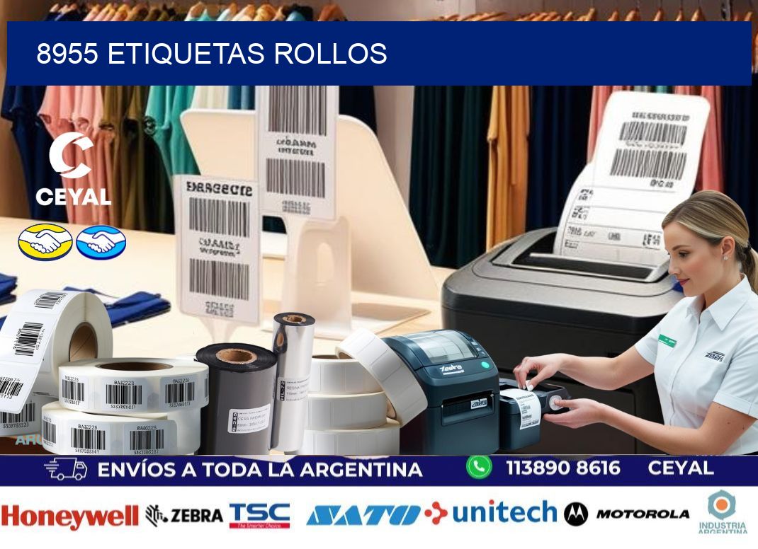 8955 etiquetas rollos