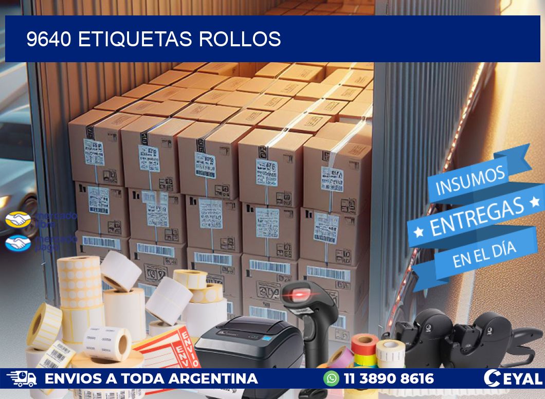 9640 etiquetas rollos