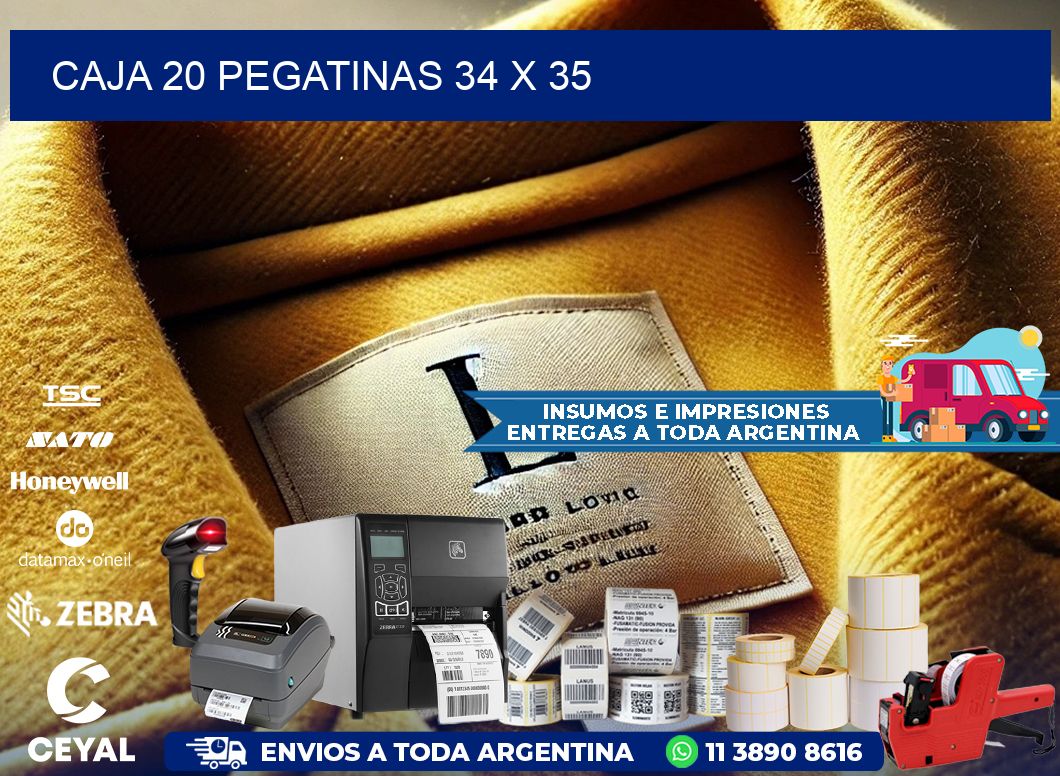 CAJA 20 PEGATINAS 34 x 35