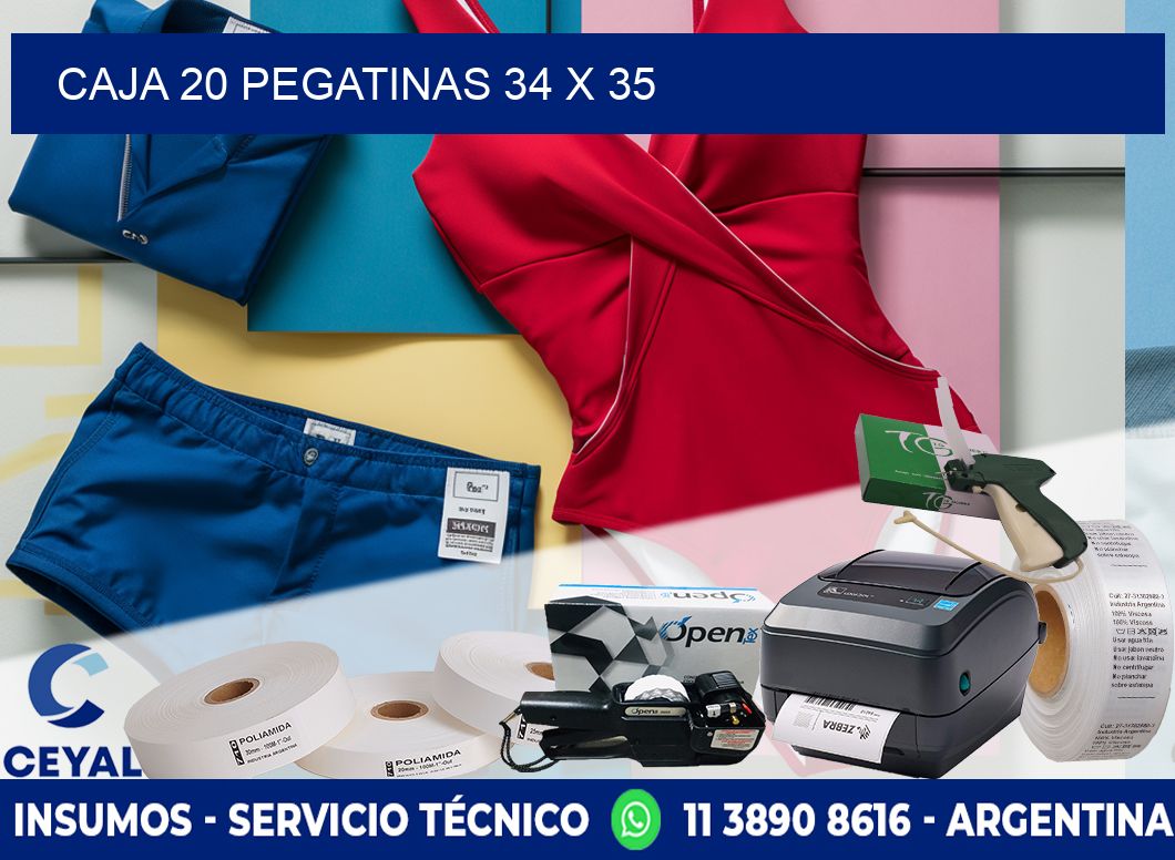 CAJA 20 PEGATINAS 34 x 35
