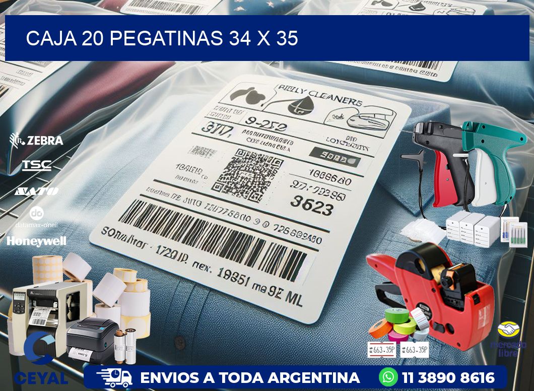 CAJA 20 PEGATINAS 34 x 35