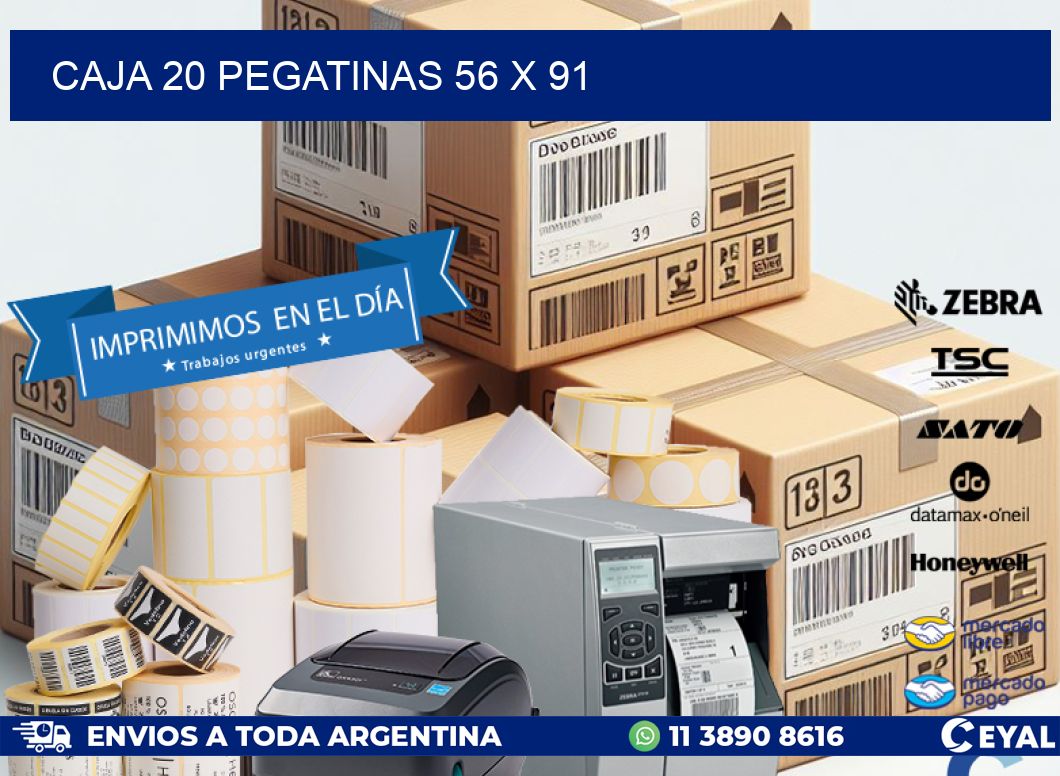 CAJA 20 PEGATINAS 56 x 91