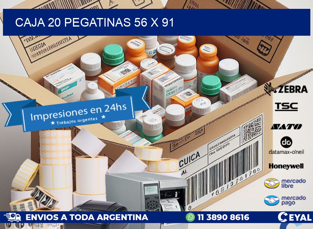 CAJA 20 PEGATINAS 56 x 91