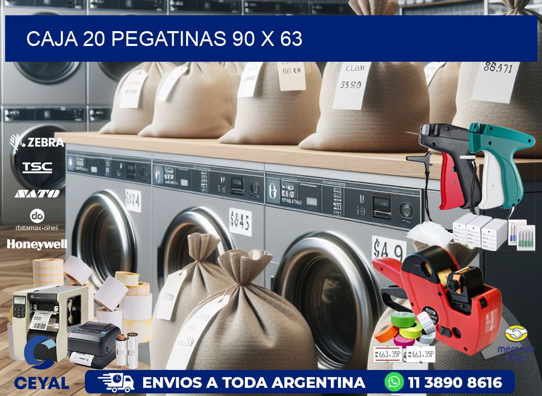 CAJA 20 PEGATINAS 90 x 63