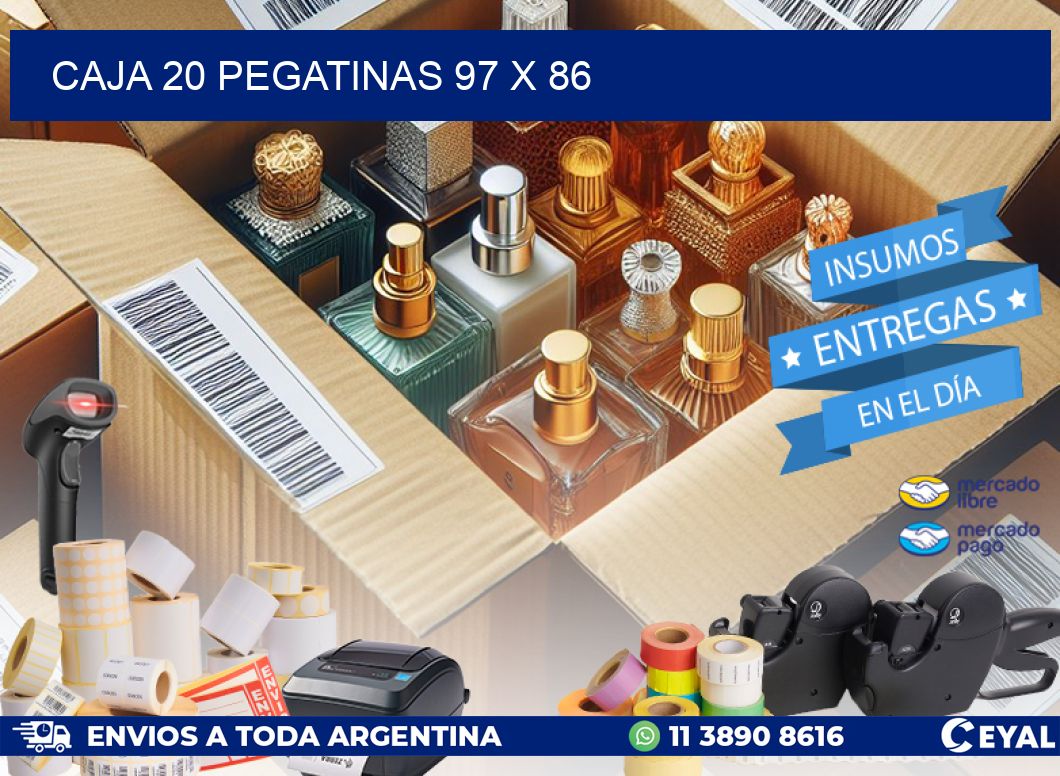 CAJA 20 PEGATINAS 97 x 86
