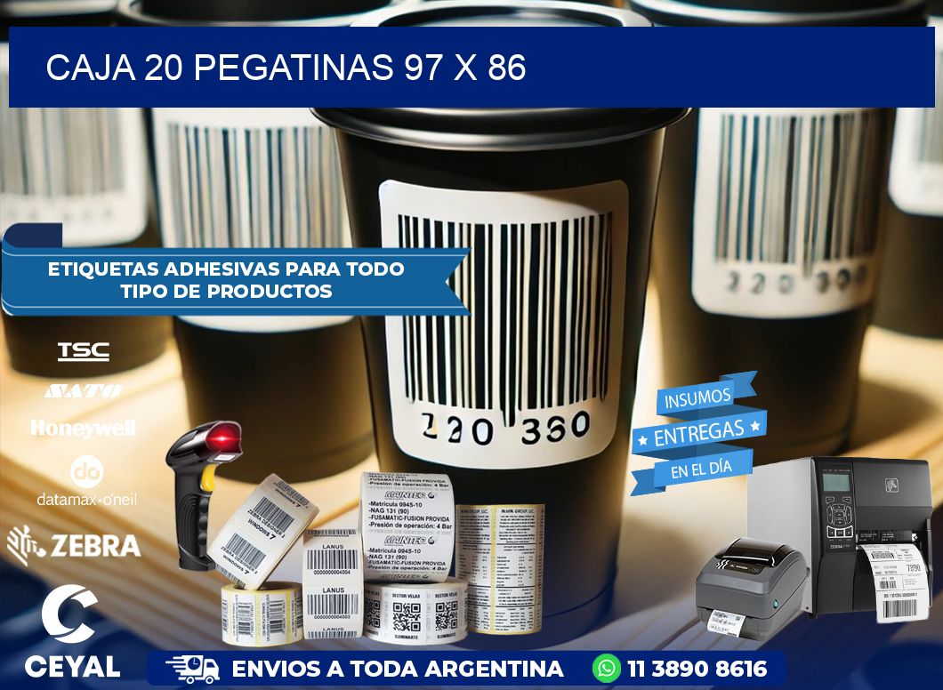 CAJA 20 PEGATINAS 97 x 86