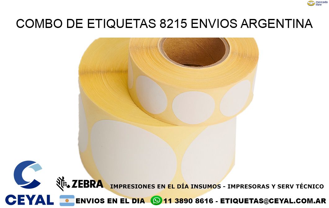 Combo de etiquetas 8215 ENVIOS ARGENTINA