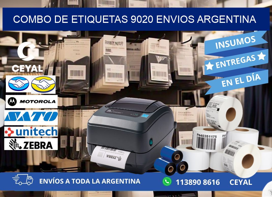 Combo de etiquetas 9020 ENVIOS ARGENTINA