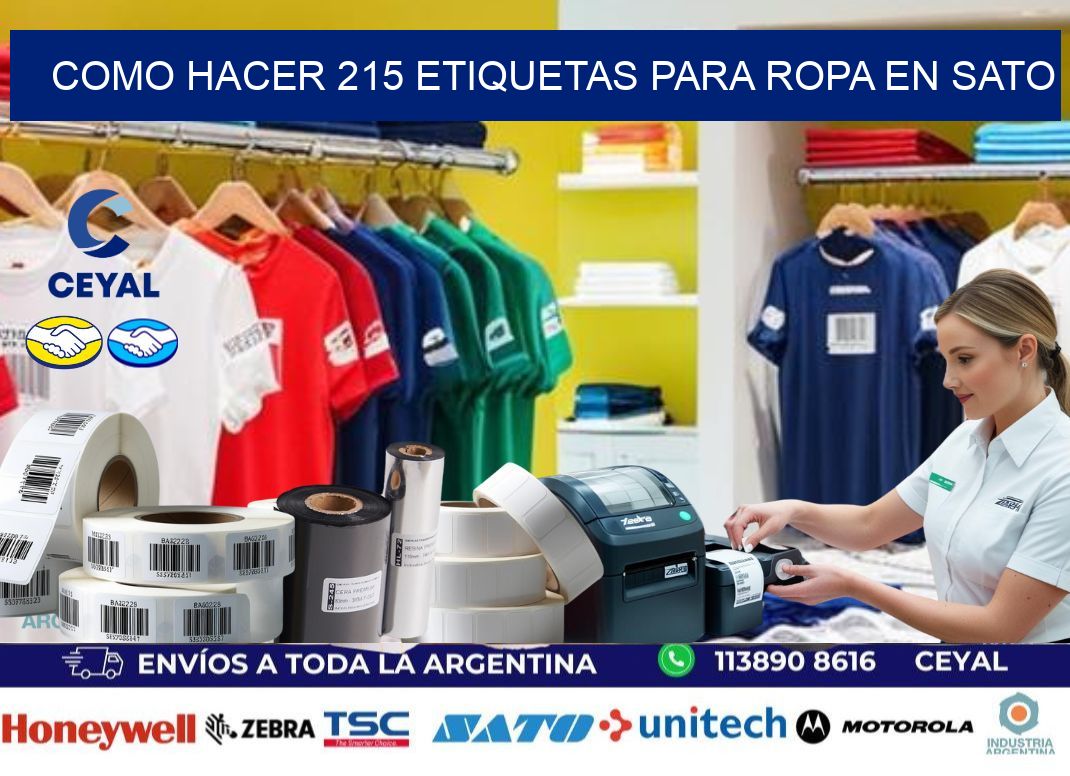 Como hacer 215 etiquetas para ropa en sato