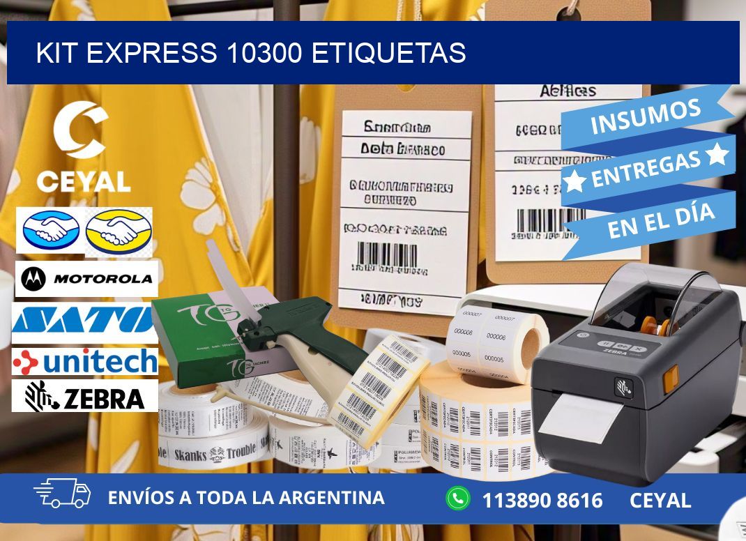 Kit express 10300 etiquetas