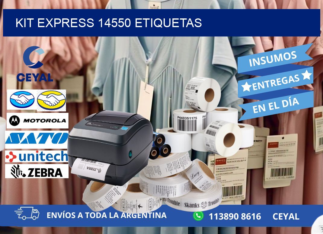 Kit express 14550 etiquetas